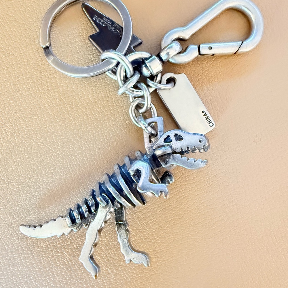 Coach Rexy Metallic Keychain